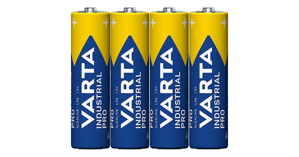 Varta Industrial, Batterie(4 Stück, AA)