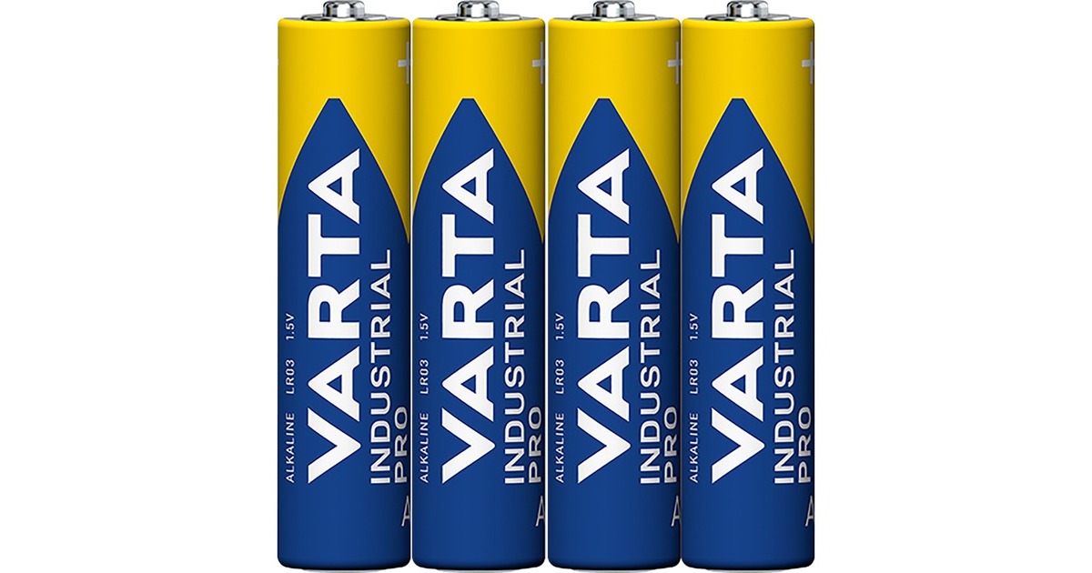 Varta Industrial, Batterie(4 Stück, AAA)