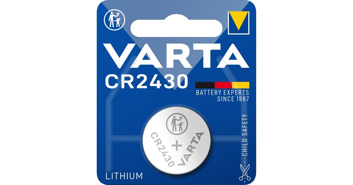 Varta LITHIUM Coin CR2430, Batterie(1 Stück, CR2430)