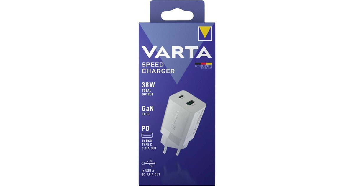 Varta Ladegerät Speed Charger(weiß, PD und QuickCharge)