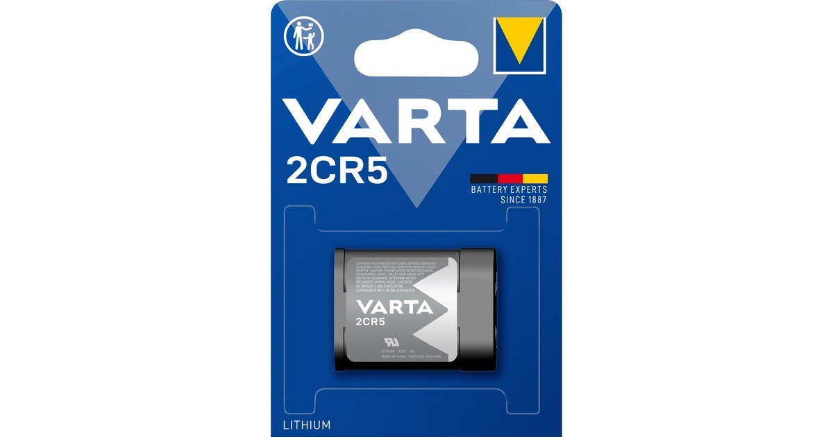 Varta Lithium, Batterie(1 Stück, 2CR5)
