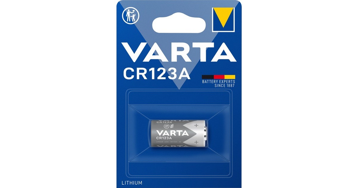 Varta Lithium, Batterie(1 Stück, CR123A)