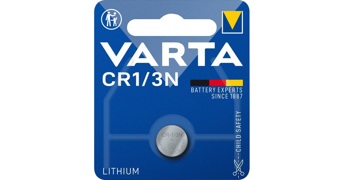 Varta Lithium, Batterie(1 Stück, CR1/3N)