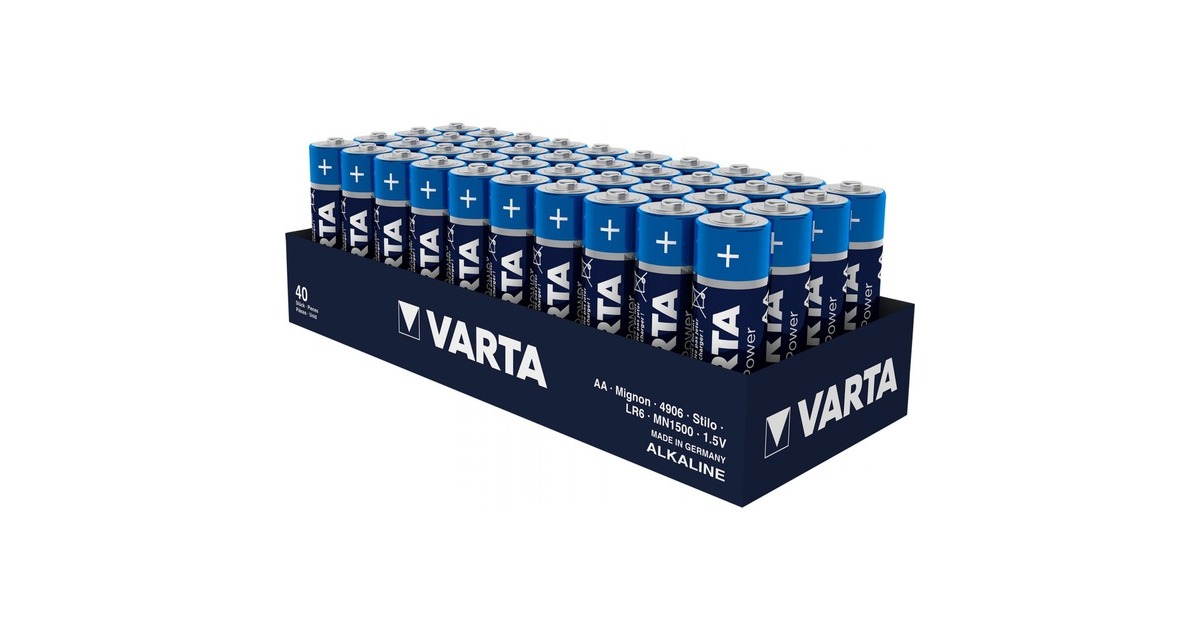 Varta LongLife, Batterie(40 Stück, AA)
