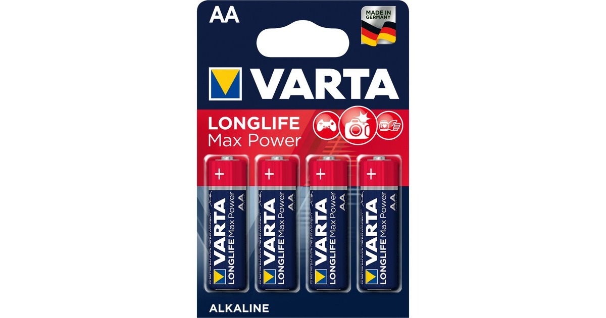 Varta Longlife Max Power AA, Batterie(4 Stück, AA)