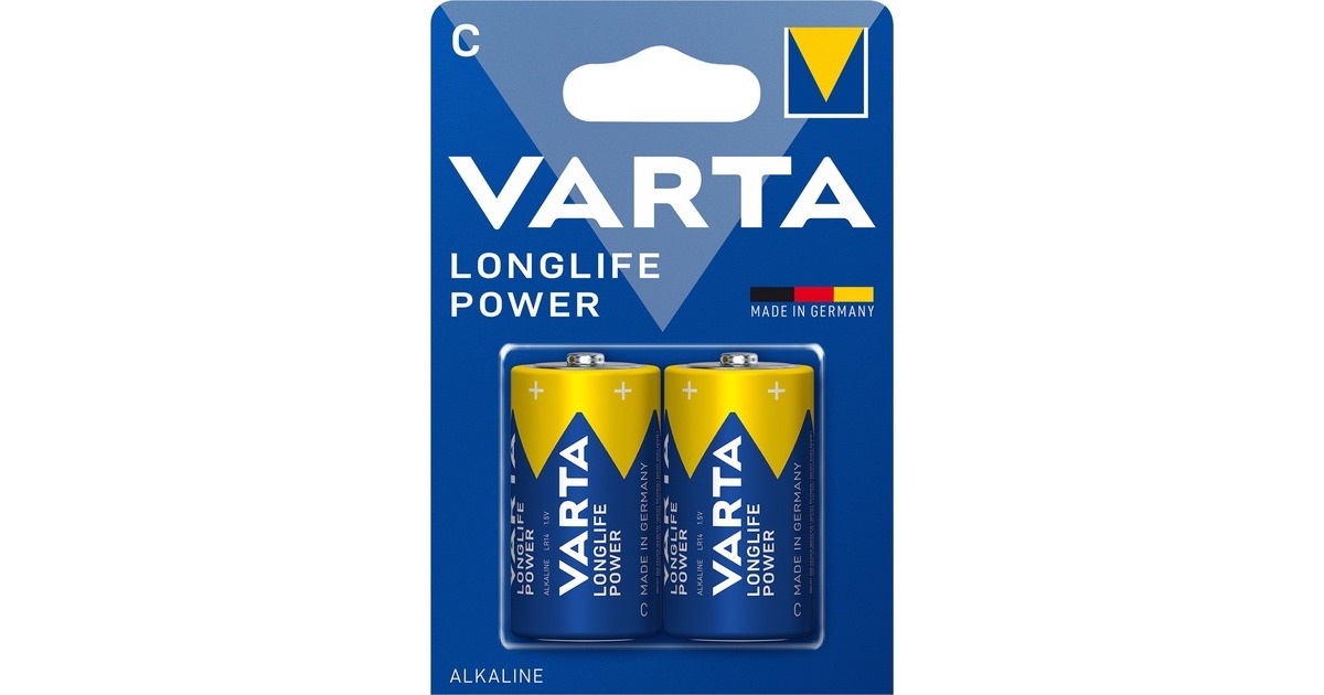 Varta Longlife Power C, Batterie(2 Stück, C (Baby))
