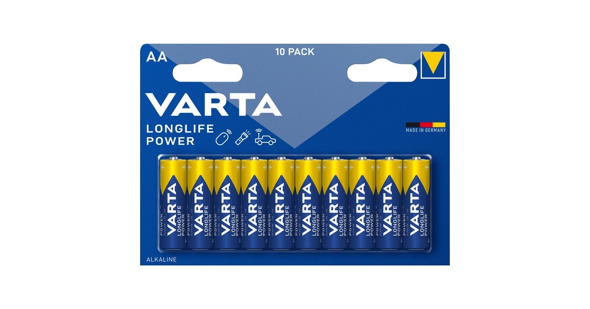 Varta Longlife Power, Batterie(10 Stück, AA)
