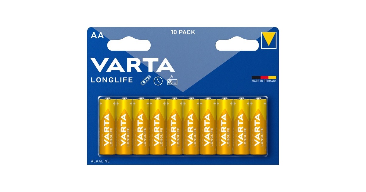 Varta Longlife, Batterie(10 Stück, AA)
