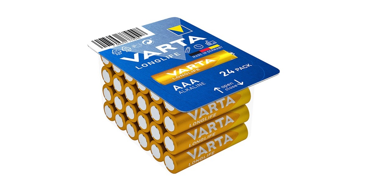 Varta Longlife, Batterie(24 Stück, AAA)