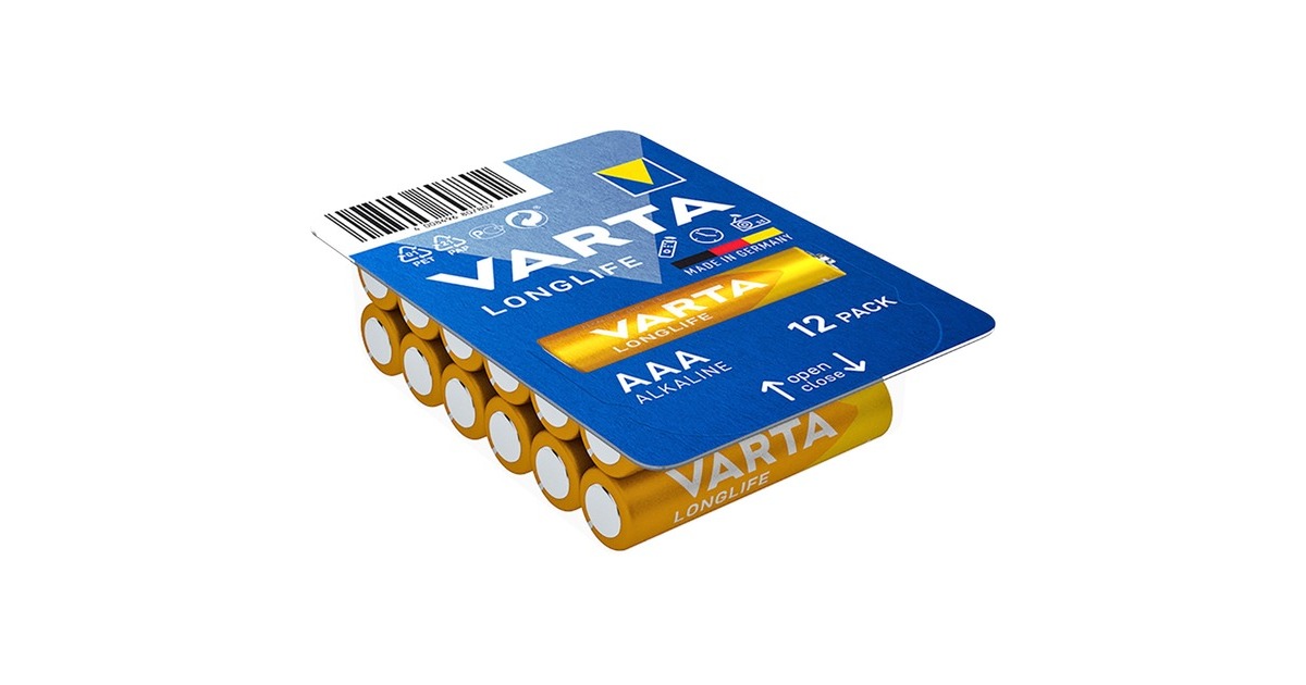 Varta Longlife, Batterie(12 Stück, AAA)