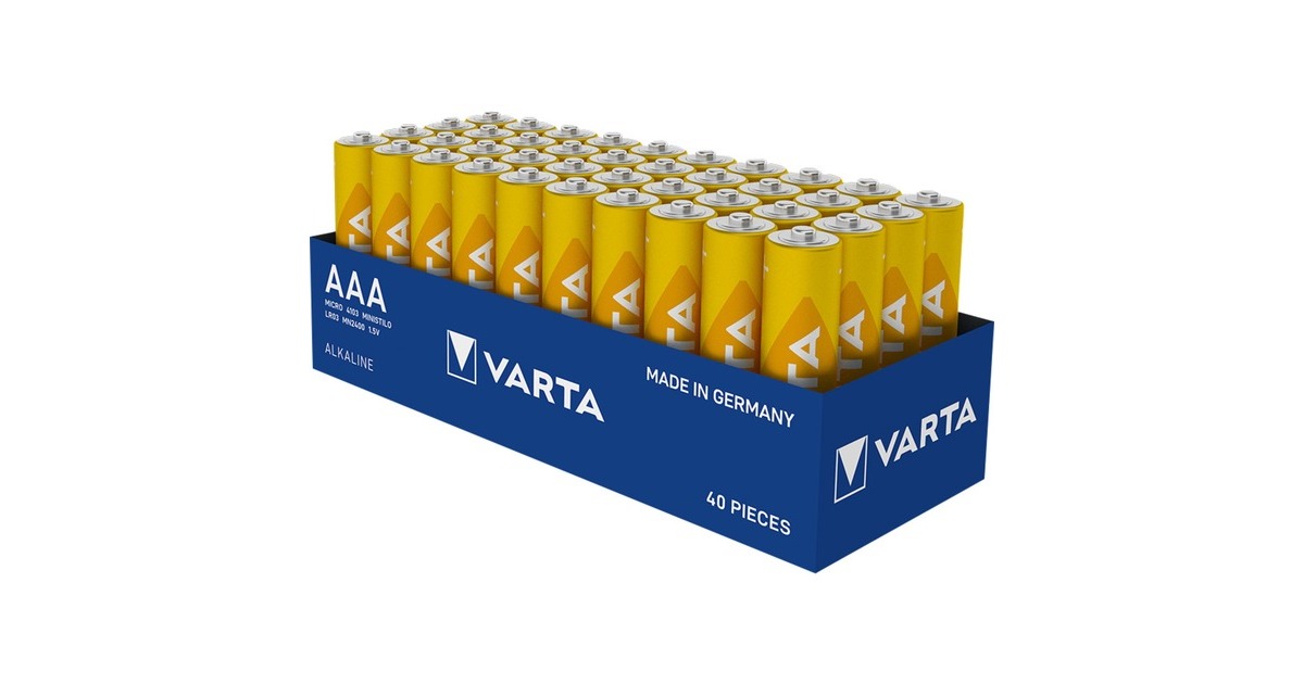Varta Longlife, Batterie(40 Stück, AAA)