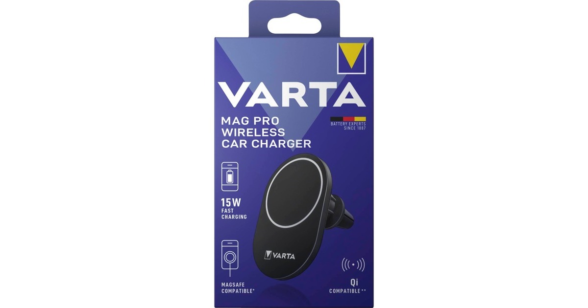 Varta Mag Pro Wireless Car Charger, Ladegerät(schwarz) Varta Mag Pro Wireless Car Charger, Ladegerät(schwarz)