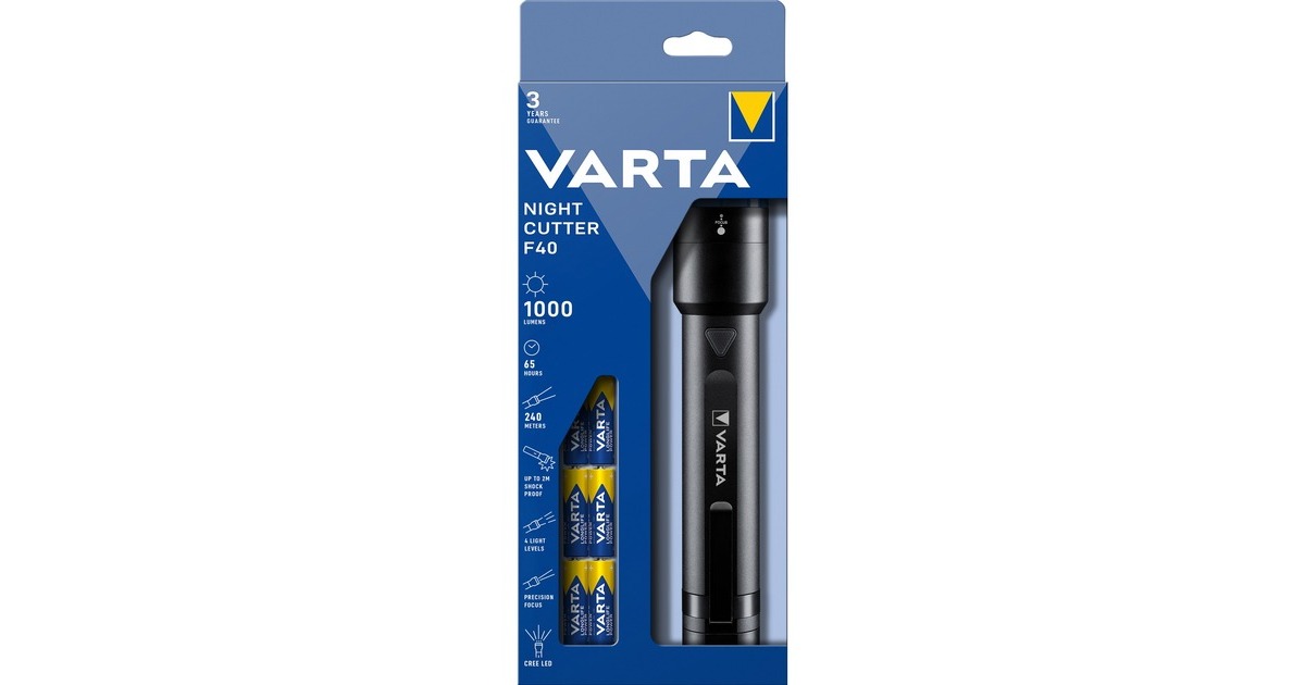 Varta Night Cutter F40, Taschenlampe(schwarz)