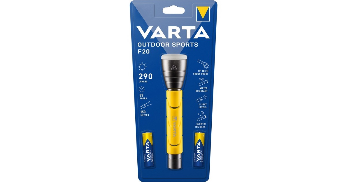 Varta Outdoor Sports F20, Taschenlampe(gelb/schwarz)