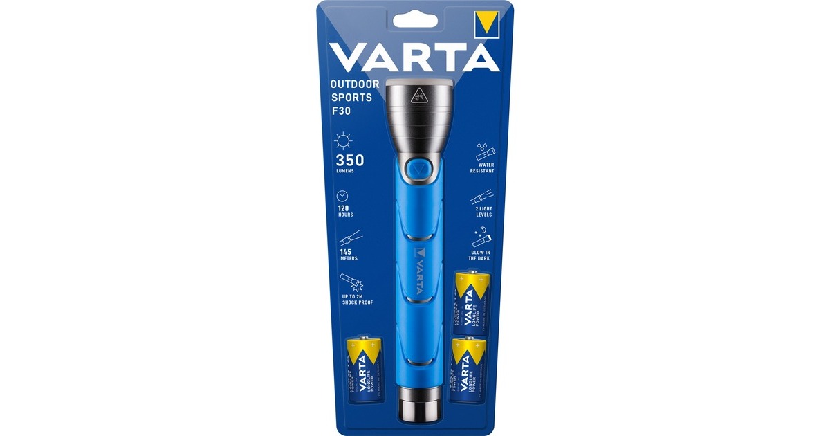 Varta Outdoor Sports F30, Taschenlampe(blau/schwarz)
