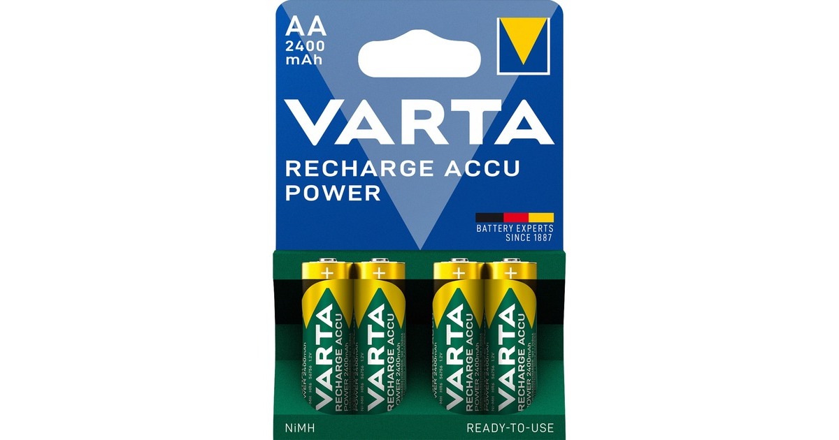 Varta Recharge Accu Power AA, Akku(4 Stück, AA)