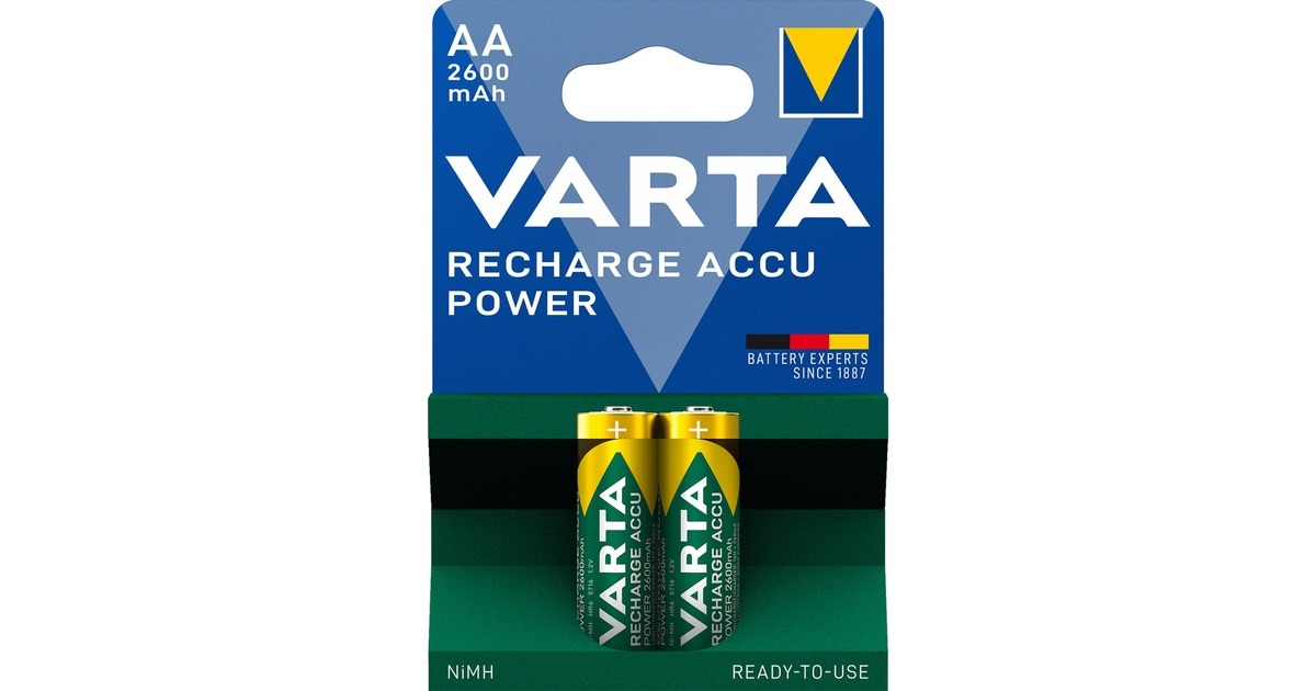 Varta Recharge Accu Power AA, Akku(2 Stück, AA)