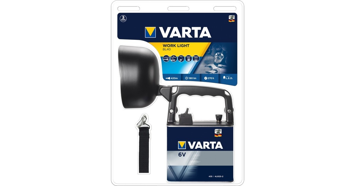 Varta WorkFlex BL40, Arbeitsleuchte(schwarz)