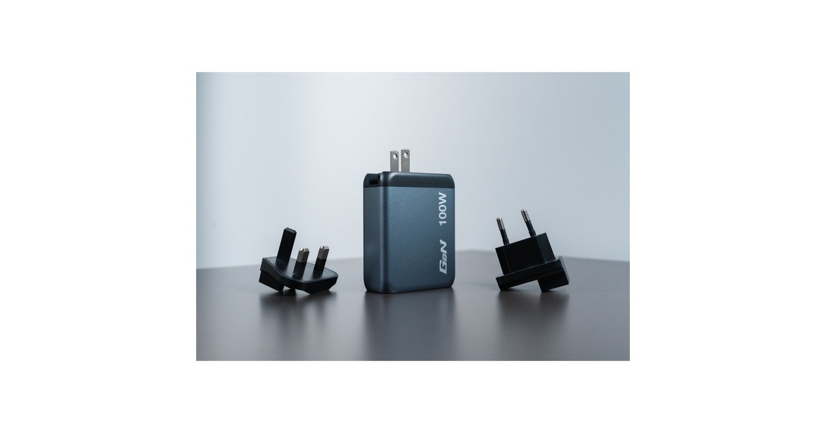 Verbatim GaN-Ladegerät 100W, 1x USB-A , 3x USB-C(grau, PD 3.0, QC 3.0)