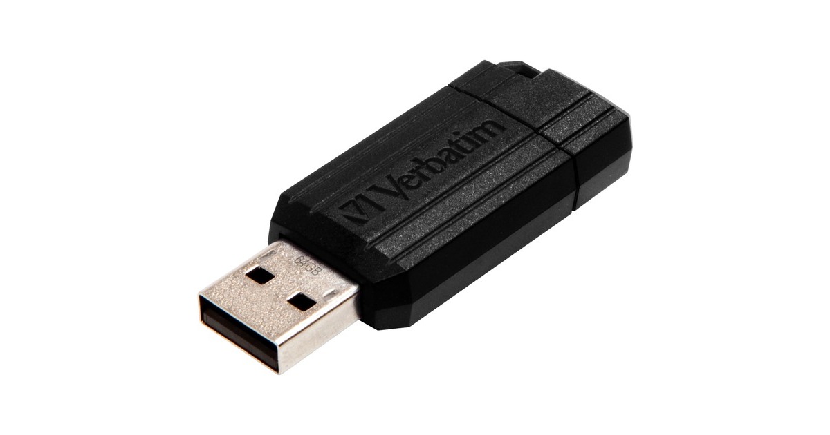 Verbatim PinStripe 16 GB, USB-Stick(schwarz, USB-A 3.2 Gen 1)
