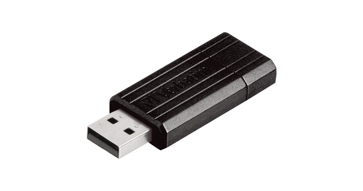 Verbatim Pin Stripe 64 GB, USB-Stick(schwarz)