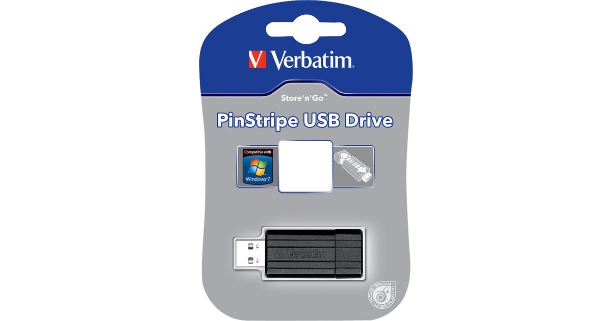 Verbatim Pin Stripe 64 GB, USB-Stick(schwarz)
