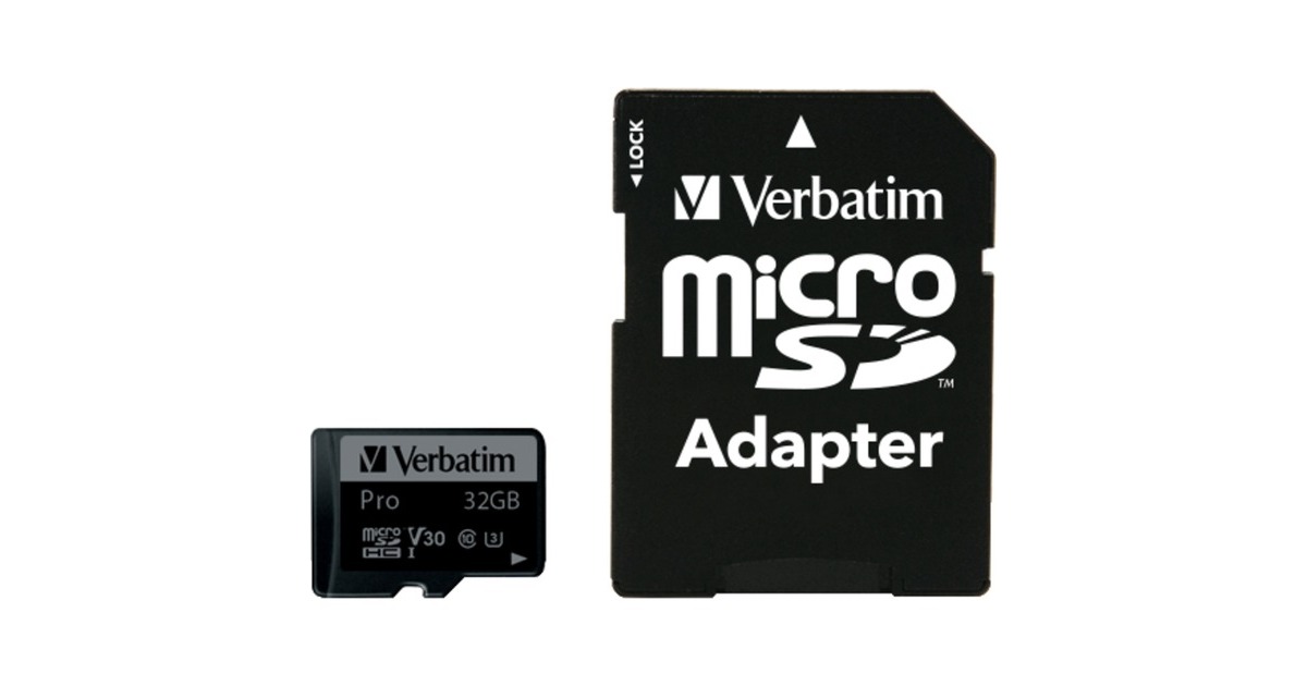 Verbatim Pro 32GB microSDHC, Speicherkarte(UHS Speed Class 3)