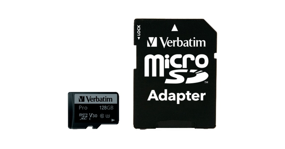 Verbatim Pro 64 GB microSDXC, Speicherkarte(UHS Speed Class 3)