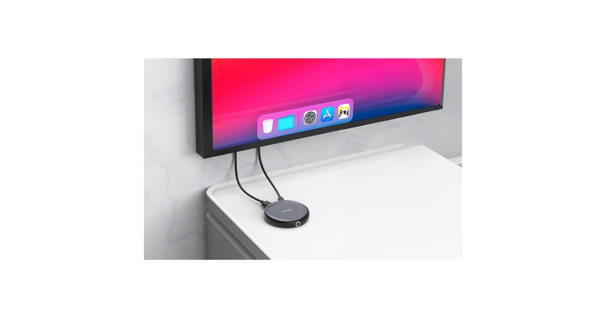 Verbatim Share My Screen USB-Wireless Adapter 4K mit Hub WDA-01(schwarz)