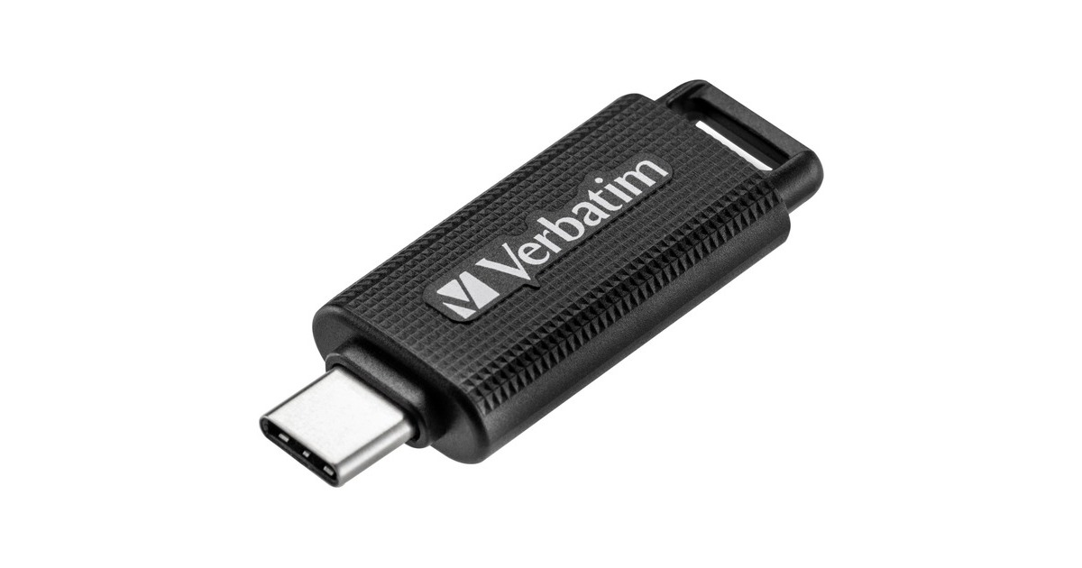 Verbatim Store 'n' Go USB-C 128 GB, USB-Stick(schwarz/grau, USB-C 3.2 Gen1)