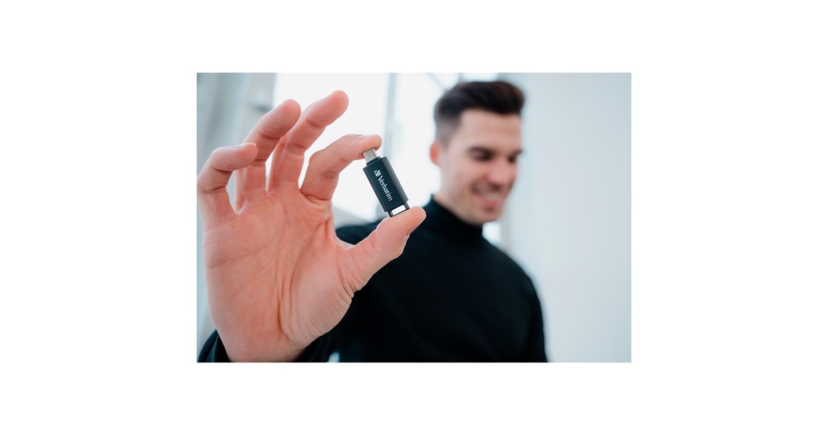 Verbatim Store 'n' Go USB-C 128 GB, USB-Stick(schwarz/grau, USB-C 3.2 Gen1)