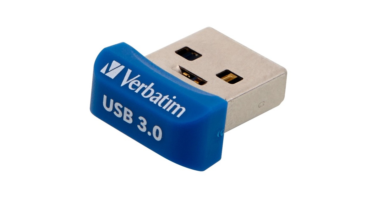 Verbatim Store 'n' Stay Nano 32 GB, USB-Stick(blau, USB-A 3.2 Gen 1)