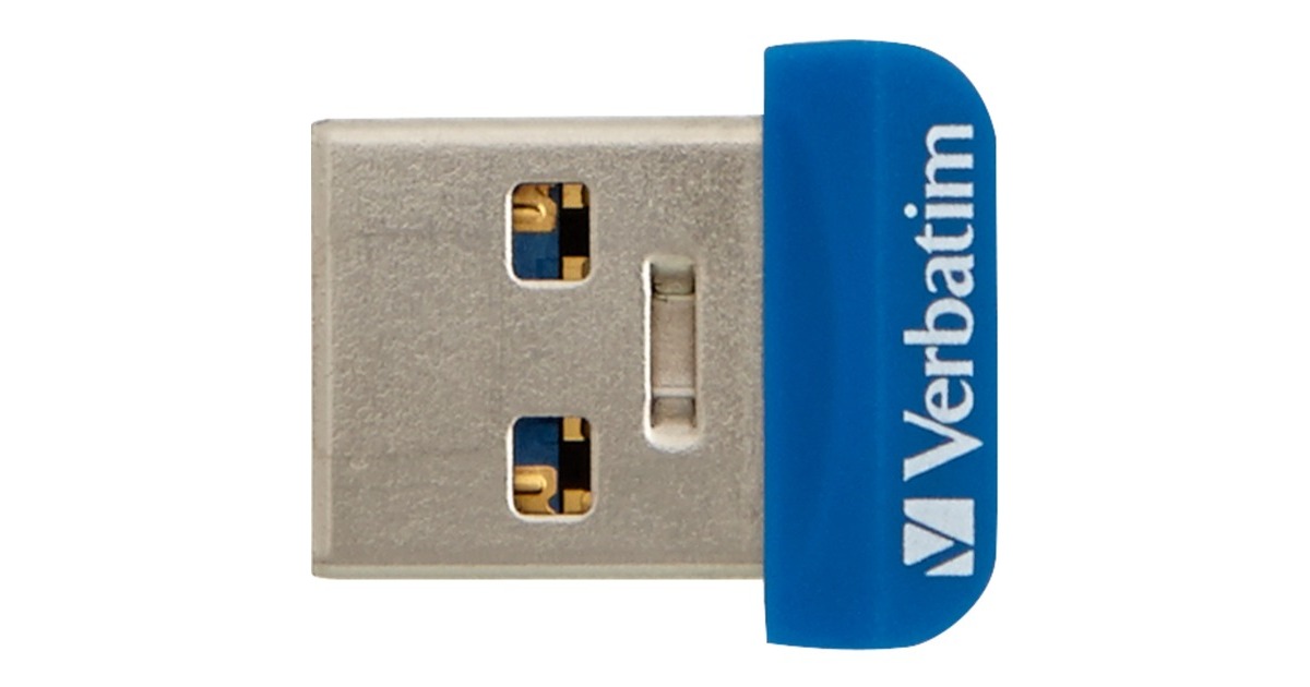 Verbatim Store 'n' Stay Nano 32 GB, USB-Stick(blau, USB-A 3.2 Gen 1)