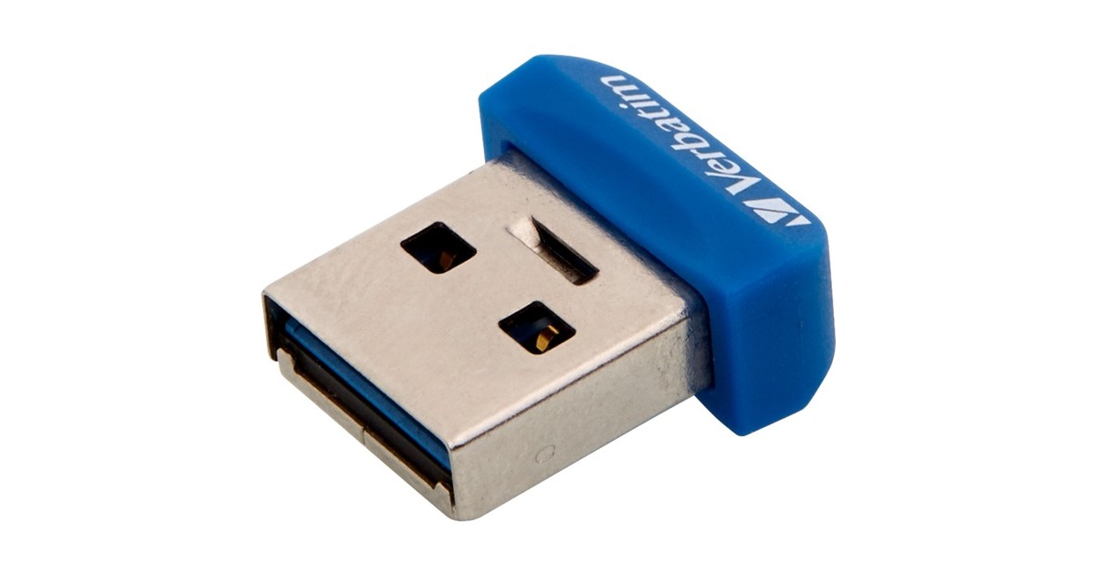 Verbatim Store 'n' Stay Nano 64 GB, USB-Stick(blau, USB-A 3.2 Gen 1)