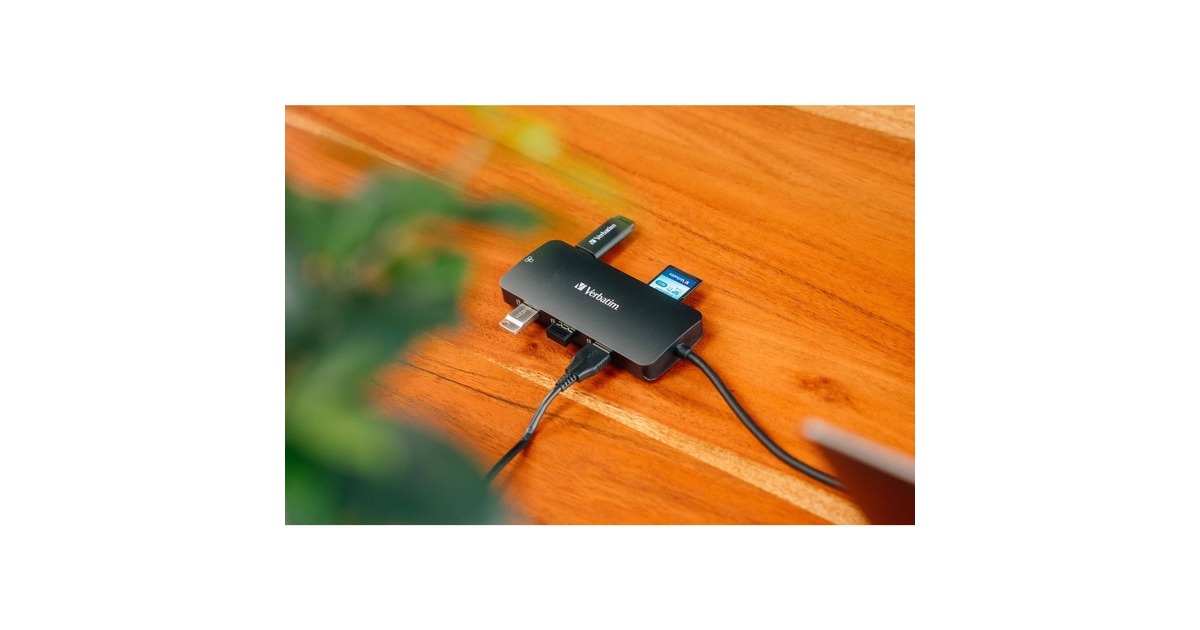 Verbatim USB-C Pro Multiport-Hub CMH-09, 9 Port , Dockingstation(grau, HDMI, RJ-45, 3x USB-A, 2x USB-C, PD, SD, microSD)