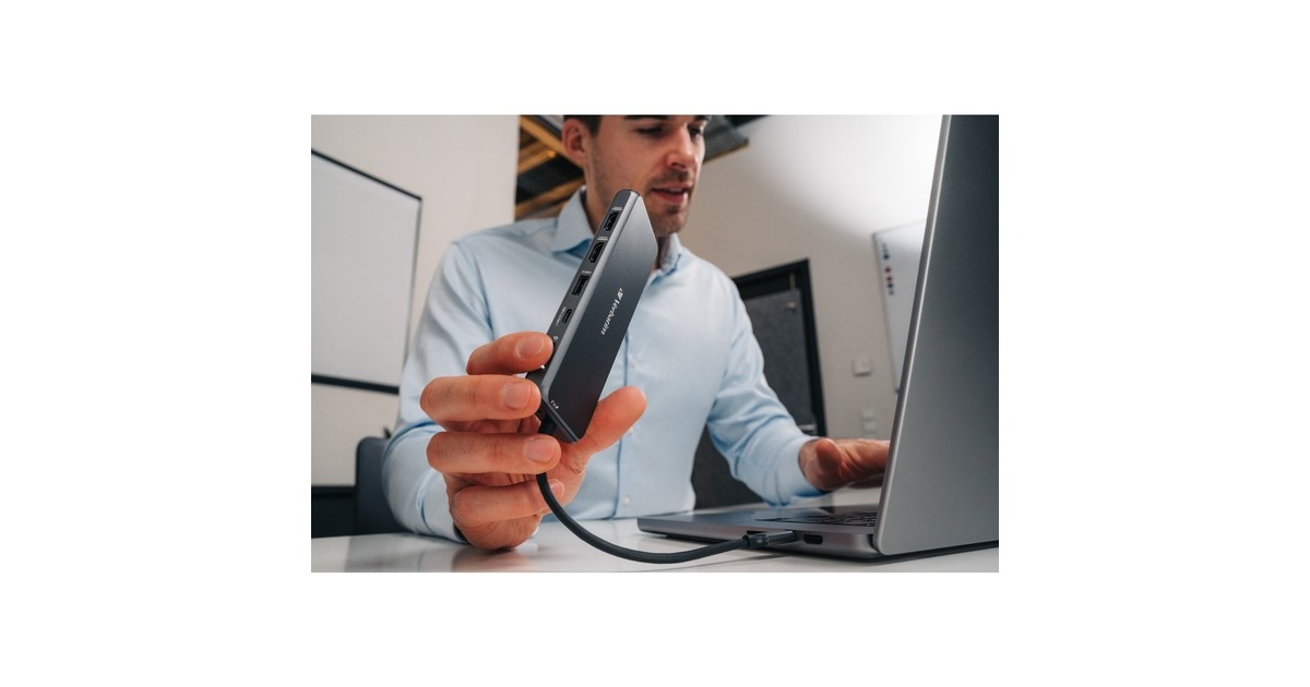 Verbatim USB-C Pro Multiport-Hub CMH-14, 14 Port, Dockingstation(grau, 2x HDMI, VGA, RJ-45, 5x USB-A, Audio, 2x USB-C, PD, SD, microSD)