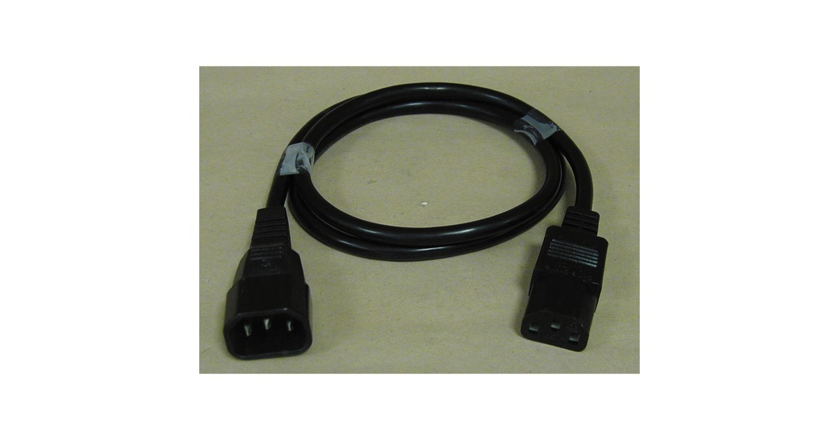 Verlängerung Kaltgerätekabel(schwarz, Retail)