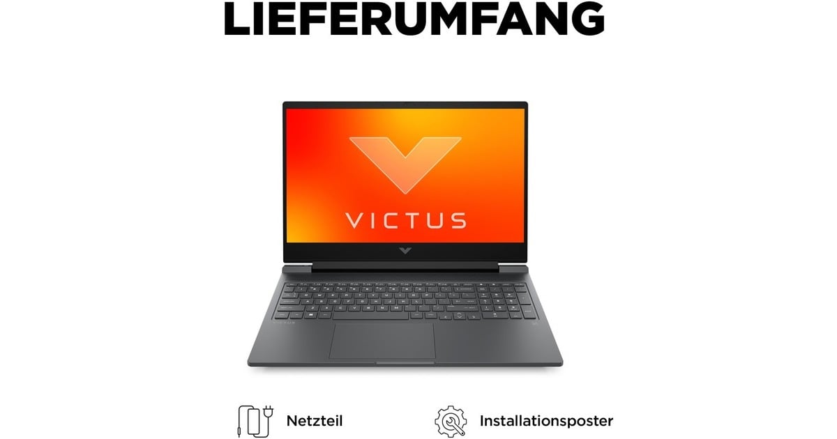 Victus by HP 16-s0155ng, Gaming-Notebook(grau, ohne Betriebssystem, 40.9 cm (16.1 Zoll) & 144 Hz Display, 512 GB SSD, Outlet) Victus by HP 16-s0155ng, Gaming-Notebook(grau, ohne Betriebssystem, 40.9 cm (16.1 Zoll) & 144 Hz Display, 512 GB SSD, Outlet)