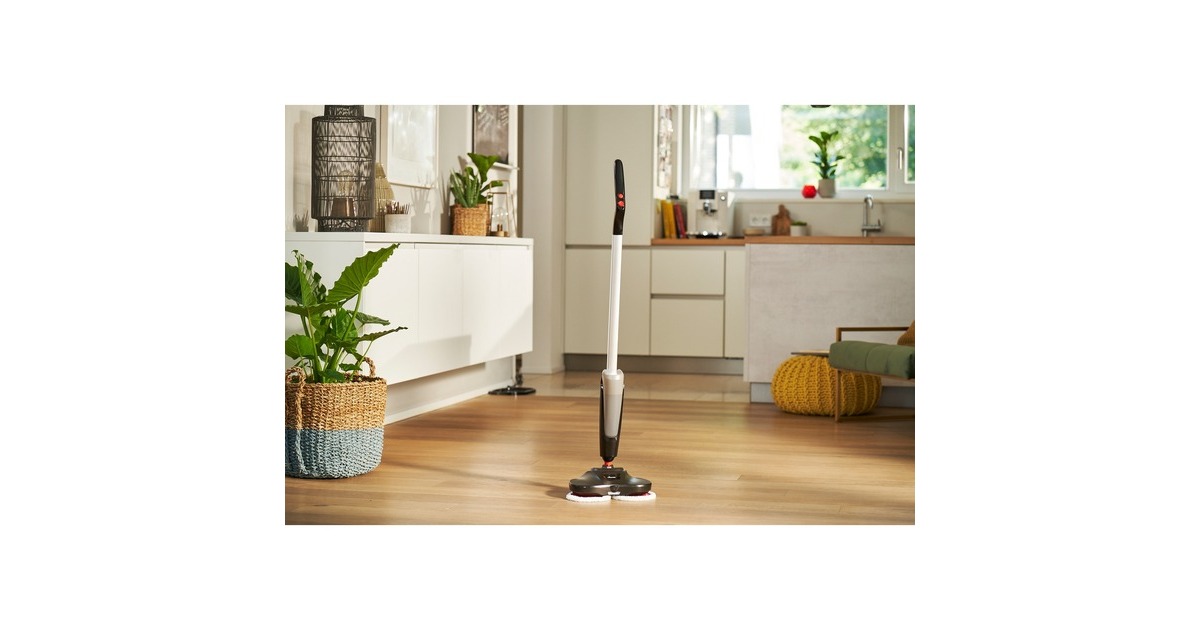 Vileda Elektrischer Sprüh-Mop Looper, Bohnermaschine(schwarz, Akkubetrieb)