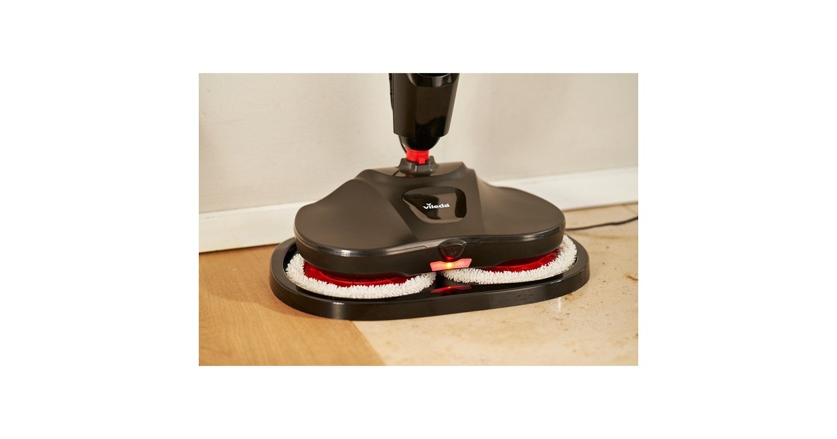 Vileda Elektrischer Sprüh-Mop Looper, Bohnermaschine(schwarz, Akkubetrieb)