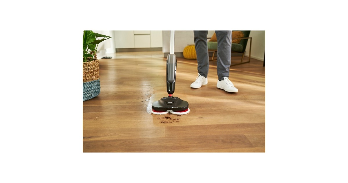 Vileda Elektrischer Sprüh-Mop Looper, Bohnermaschine(schwarz, Akkubetrieb)