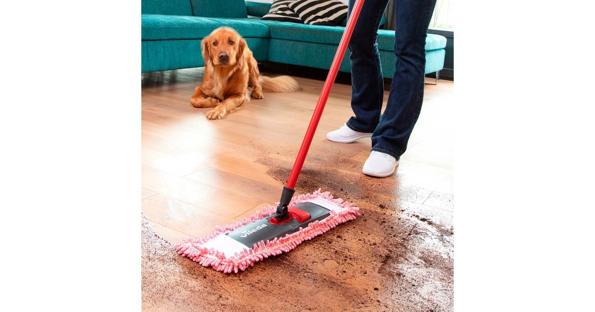 Vileda Ersatzbezug, für Bodenwischer Pet Pro MICROFIBRE UNIVERSAL, Wischbezug(rot)