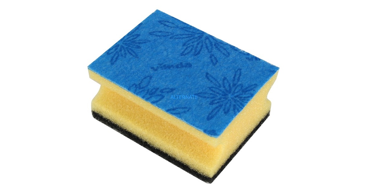 Vileda Glitzi plus Topfreiniger, mit Antibac, Schwamm(gelb, 9er SPARPACK)