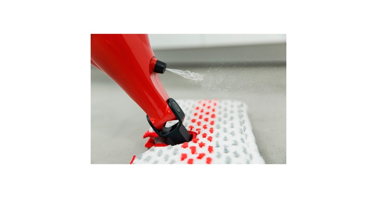Vileda Spray & Clean Sprüh-Wischer, Bodenwischer(rot/schwarz)