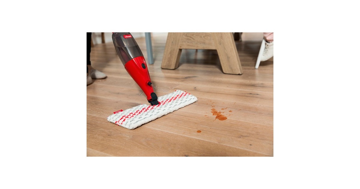Vileda Spray & Clean Sprüh-Wischer, Bodenwischer(rot/schwarz)