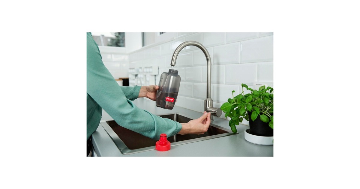 Vileda Spray & Clean Sprüh-Wischer, Bodenwischer(rot/schwarz)