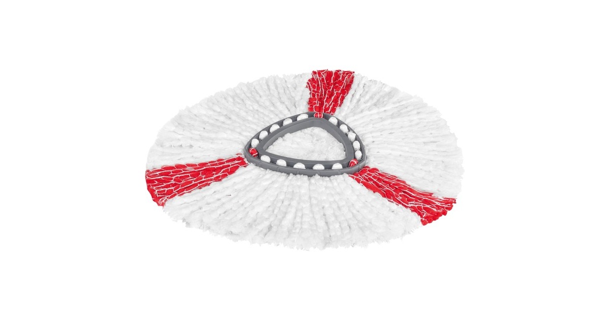 Vileda Turbo EasyWring & Clean Wischmop Komplettset, Bodenwischer(schwarz/rot, inkl. Classic Ersatzkopf)