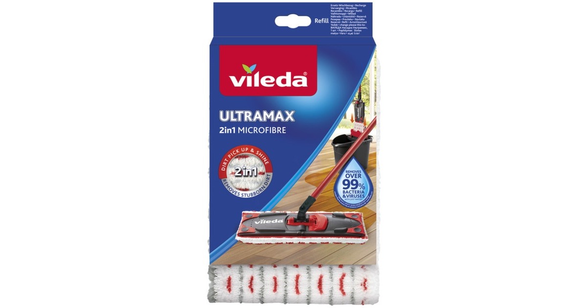 Vileda ULTRAMAX 2in1 Ersatz-Wischbezug(für Ultramax 2in1 Flachwischer)