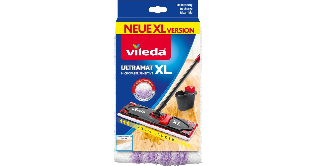 Vileda Ultramat XL Sensitive Ersatz-Wischbezug(für Ultramat XL Flachwischer)