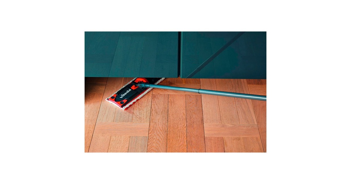 Vileda Wischer ULTRAMAX 2in1 TURBO Komplettset, Bodenwischer(schwarz/rot)